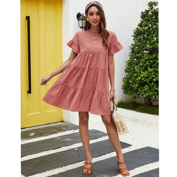 ✨LAST ONE✨Polka Dot Ruffle Hem Dress - Picture 5 of 7